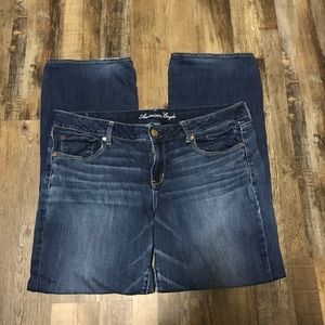 American Eagle Plus 18 Straight Stretch Jeans